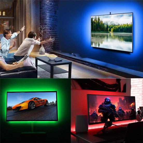 LED Strip Light Battery Box Powered Remote Control High Brightness IP65 Waterproof Decoration