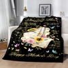 Mom's Gratitude And Love Blanket Suitable for Sofas,travel, Living Rooms Also a Good Gift for Friends and Family Suitable for All Seasons.