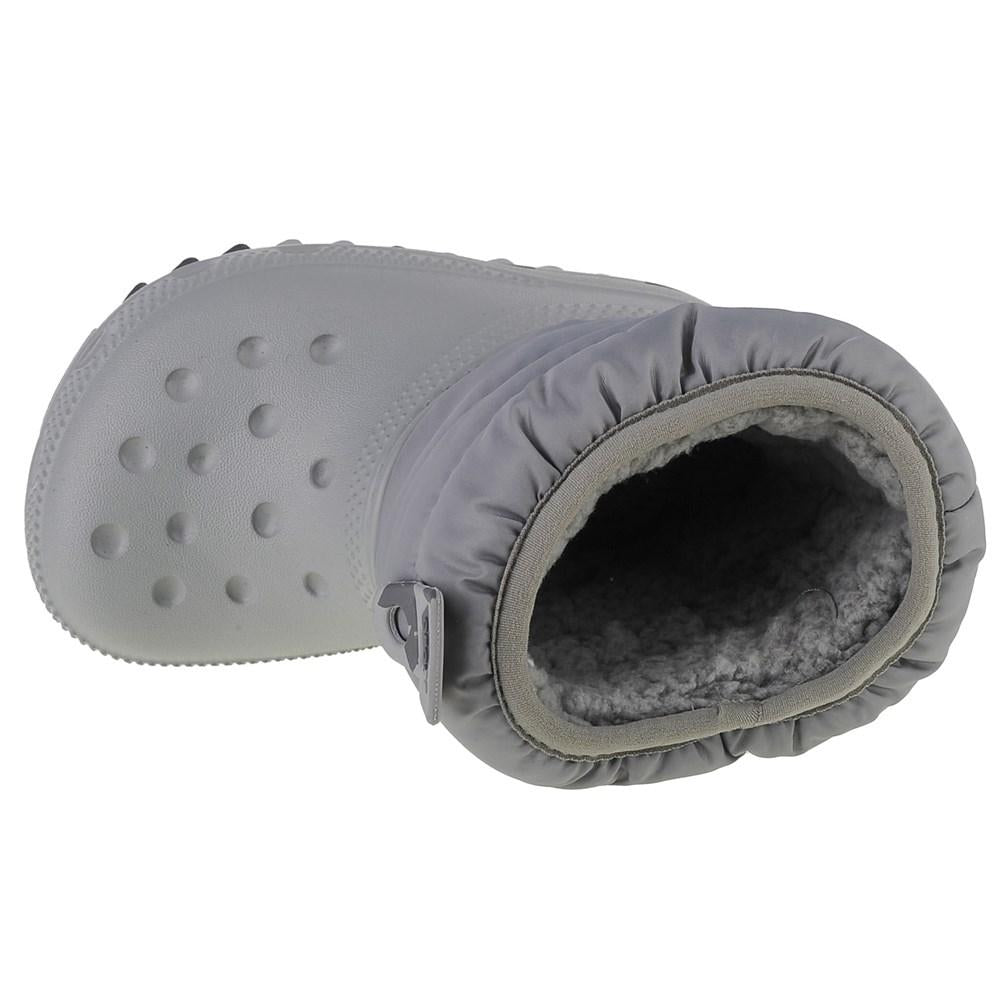 Graue Crocs Classic Neo Puff