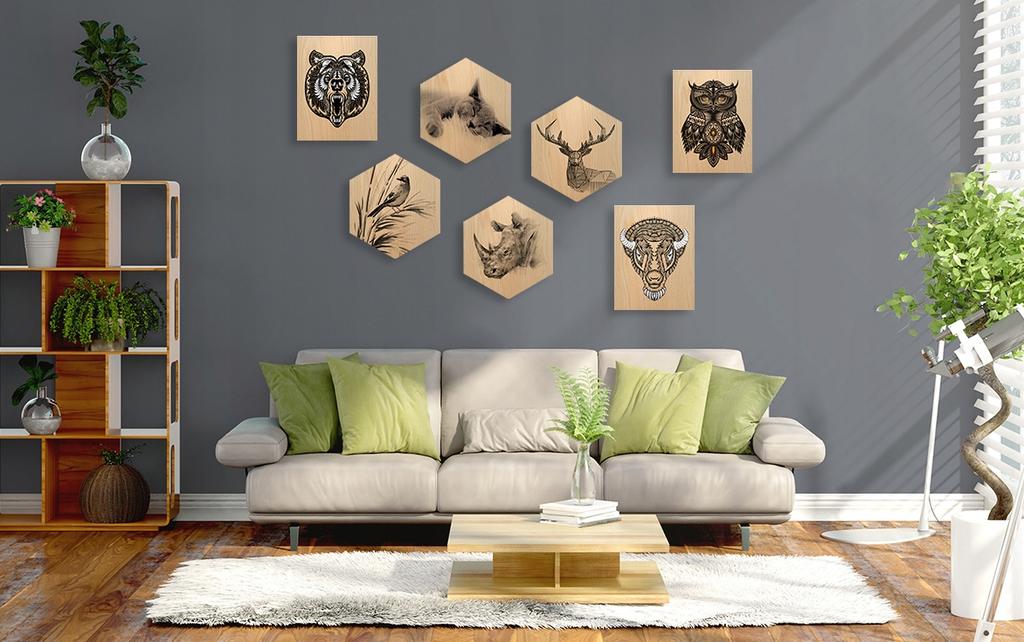 Wooden poster Picture on plywood 28x39cm SP658