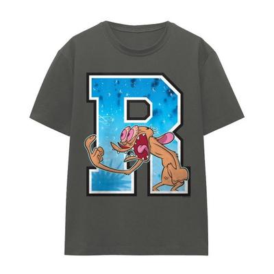 Ren & Stimpy Unisex Adult R Is For Ren T-Shirt