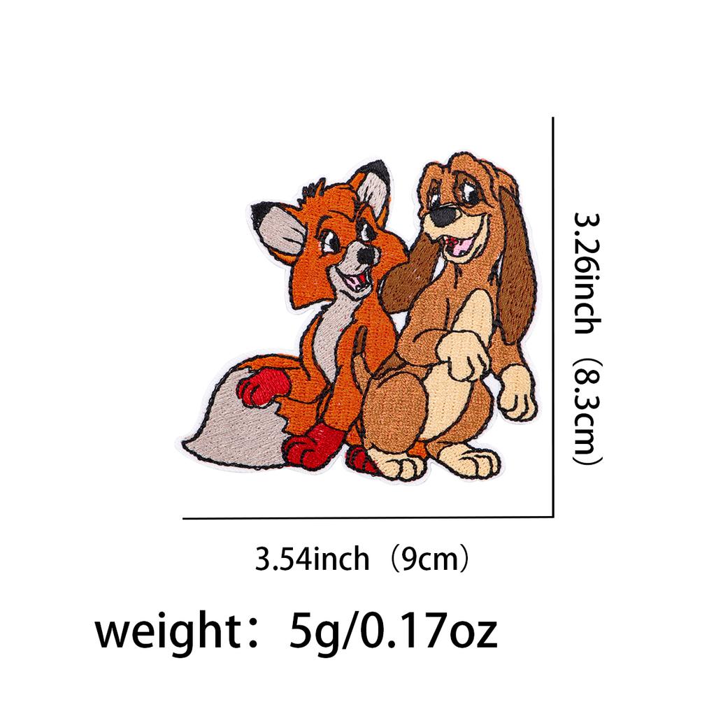 Cute Stitch Patches On Clothes Cartoon Black Cat Embroidered Patches Dogs Badges Iron On Patch DIY Clothing Accessories