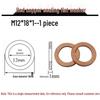 Annealed Red Copper Gasket Washer Pad for Sealing Fastener, M4-M34