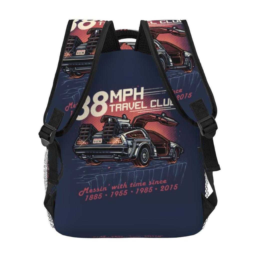 Back To The Future Student Backpack School Bag Hiking Travel Daypack for Boys Girls Fashion Bookbag Shoulder Bags