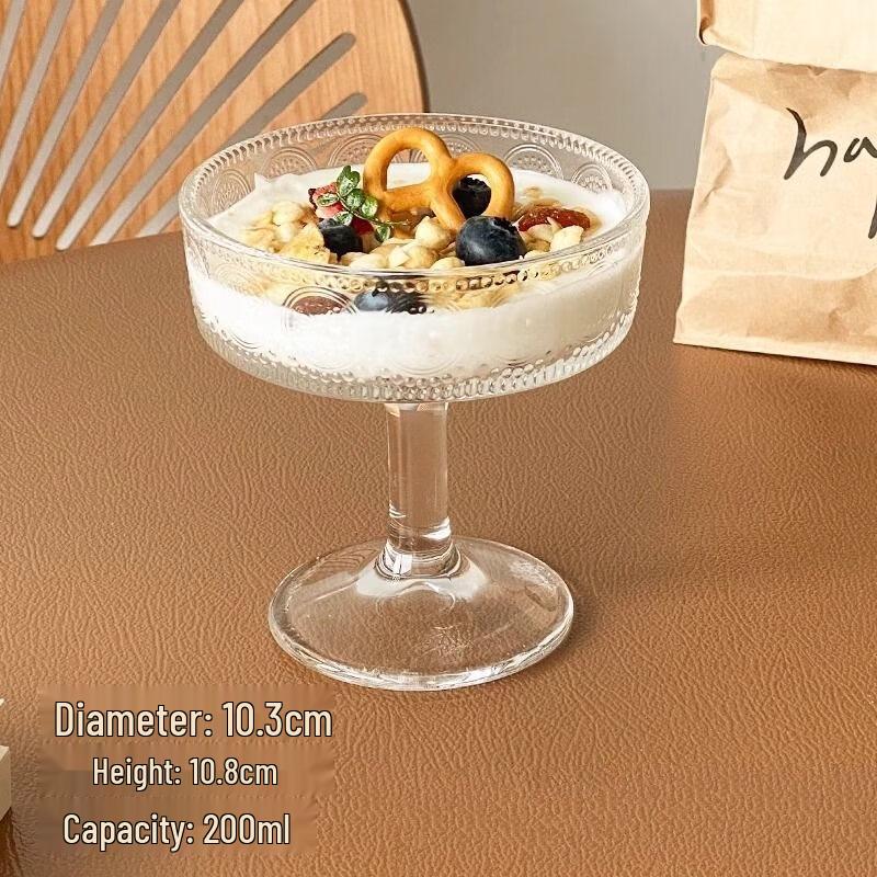 High-Foot Glass Dessert Cups