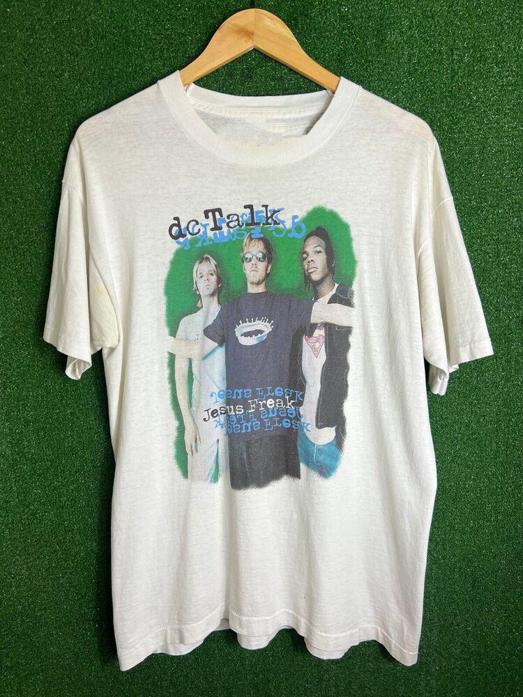 

Vtg Dc Talk Band Jesus Freak Tour Heavy Cotton White Unisex Shirt Unisex T-Shirt XXXXL