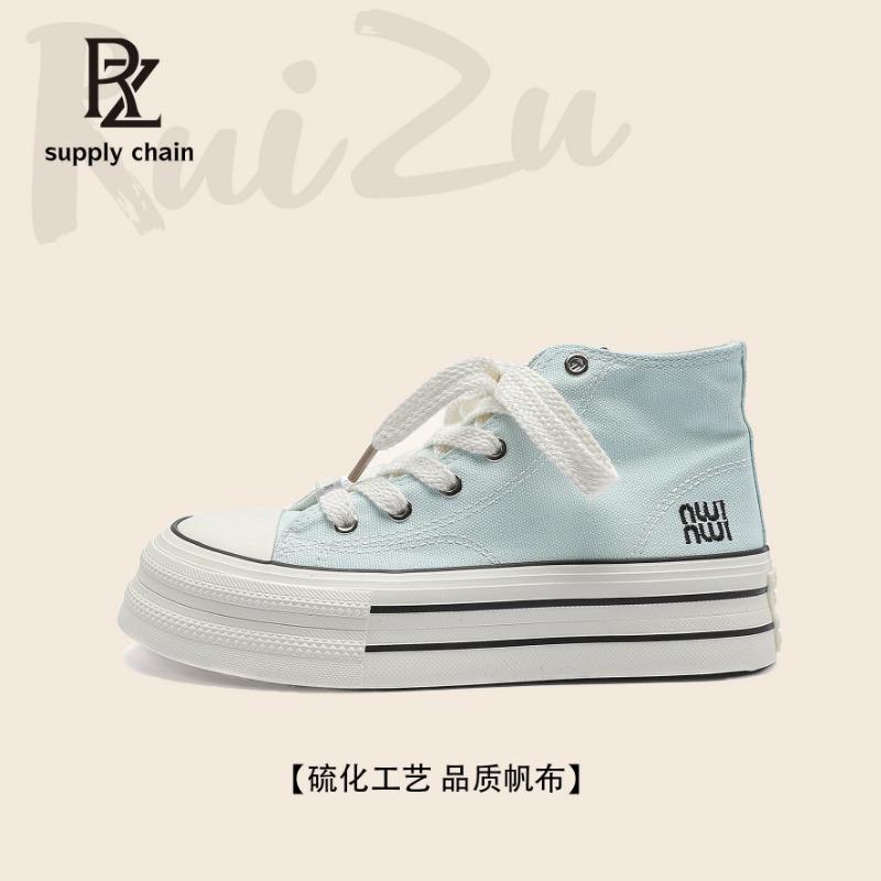 Classic High-top Canvas Shoes Women's Summer and Autumn New Trendy Platform Casual Board Shoes Korean Version Trendy Shoes
