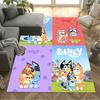 Bluey's Colorful Adventures Floor Rug Office Rug Suitable for Playrooms Study Room Entryway Decorate Room Antislip Carpet Decorate Offices
