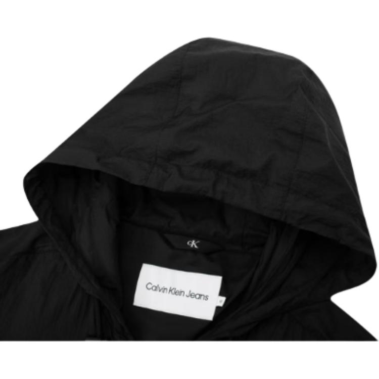 Calvin Klein Überlappender Buchstaben-Print Kapuzenjacke Herren Oberbekleidung Schwarz J323211-BEH