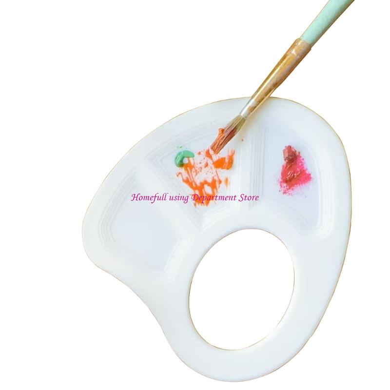 Multifunktionale Miniatur-Malpalette für DIY-Bastelarbeiten mit ergonomischem Daumenloch