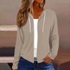 Women Hooded Sweatshirt Casual Long Sleeve Zip Up Coat Fashion Outerwear