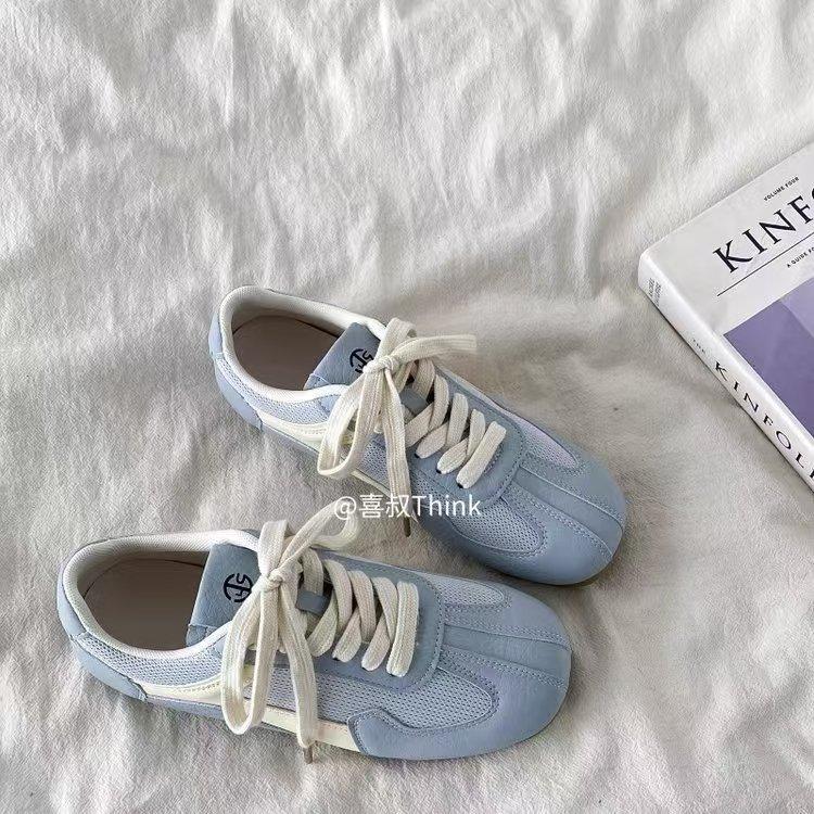 Fashion 2025 New Fashion Casual Women Flats Shoes Heels Leather Lace-up Comfort Round Toe Spring Party Summer Shoes Woman
