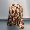 New Fox Fur Imitation Fur Coat Short Women's Clothing, Slim Raccoon Fur Coat Large Size