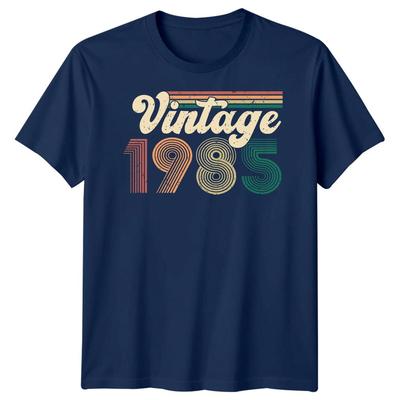 Personalised Vintage 1985 Birthday Retro Style Mens T-Shirt Womens Tee Graphic