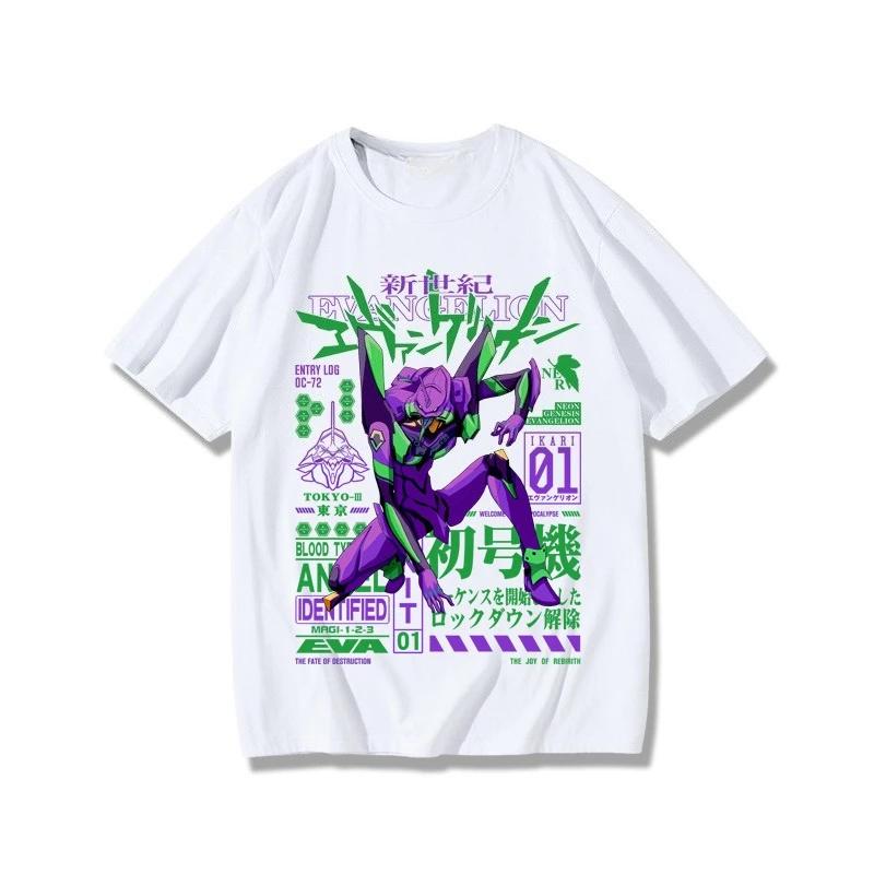 Neon Genesis Evangelion End of Eva Eye Shirt Classic Style Short Sleeve Shirt Unisex Men Women Summer Crew Neck Cotton Tee