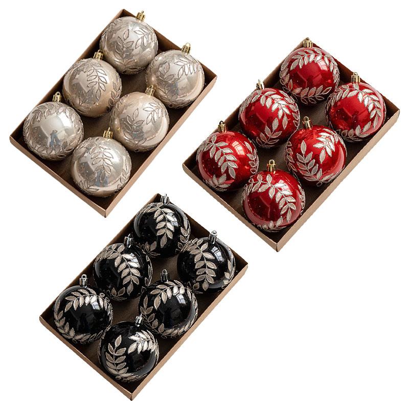 8cm Christmas Ball Kit Hanging Ball Christmas Tree Decoration Pendant Christmas Tree Balls Pendant New Year Party Decorations