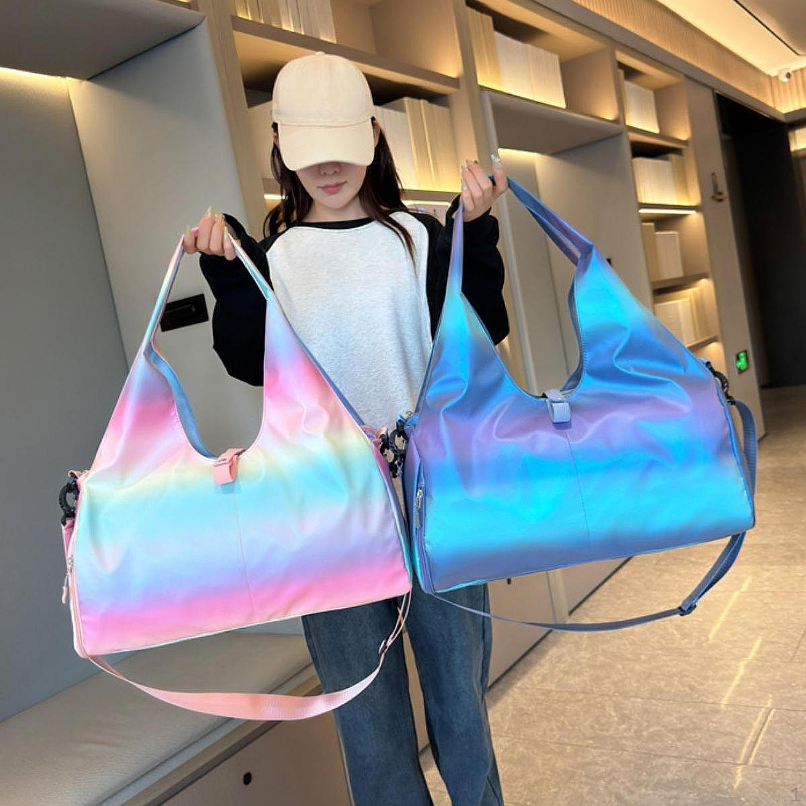 

Сумка для коврика для йоги, фитнес-сумка-тоут, сумка для спортзала, через плечо для танцев, путешествий, походов синий