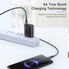 5A Micro USB Cable Fast Charging Phone USB Wire Cord Green LED Lighting USB Charger Data Cable 0.3/1/2/3M