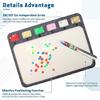 3/4 Piece Portable Jewelry Making Kit Felt Bead Tray Metal Scoops 6 Compartments Bead Craft Mat For Craft Organization