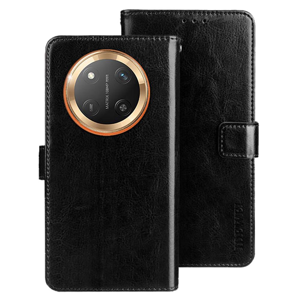 IDEWEI For Honor Magic7 Lite 5G/X9c 5G/X60 Pro 5G Stand Case Crazy Horse Texture Leather Phone Cover
