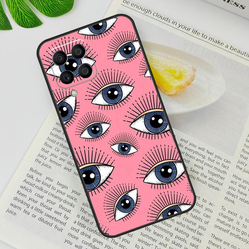 Scary Face Eyes Case For Samsung Galaxy M12 M11 M13 M14 M15 M06 M16 M36 M56 M31 M53 M32 M52 M35 M55 M34 M54