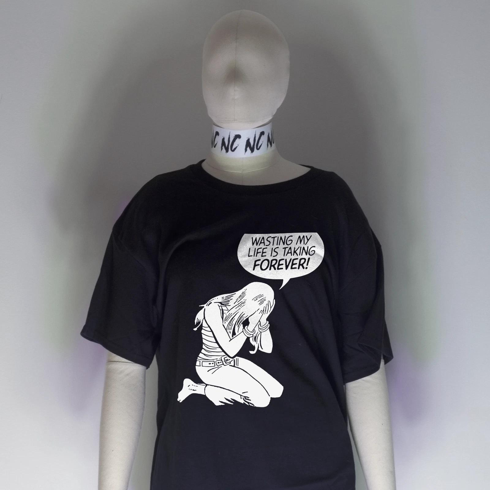 Night Channels Wasting my Life Shirt | Nihilism Punk Crass Pop Art Lichtenstein 4XL