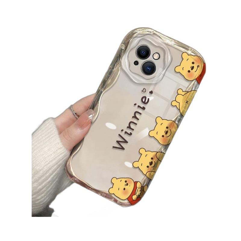 Cute Bierwini bear applies to Apple 16PRO mobile phone case iPhone12promax anti-drop 15 transparent 14.