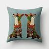 Fuchs Cartoon Muster Büro Kissenbezug Polyester Autokissen Heim Sofa Dekoration Salon