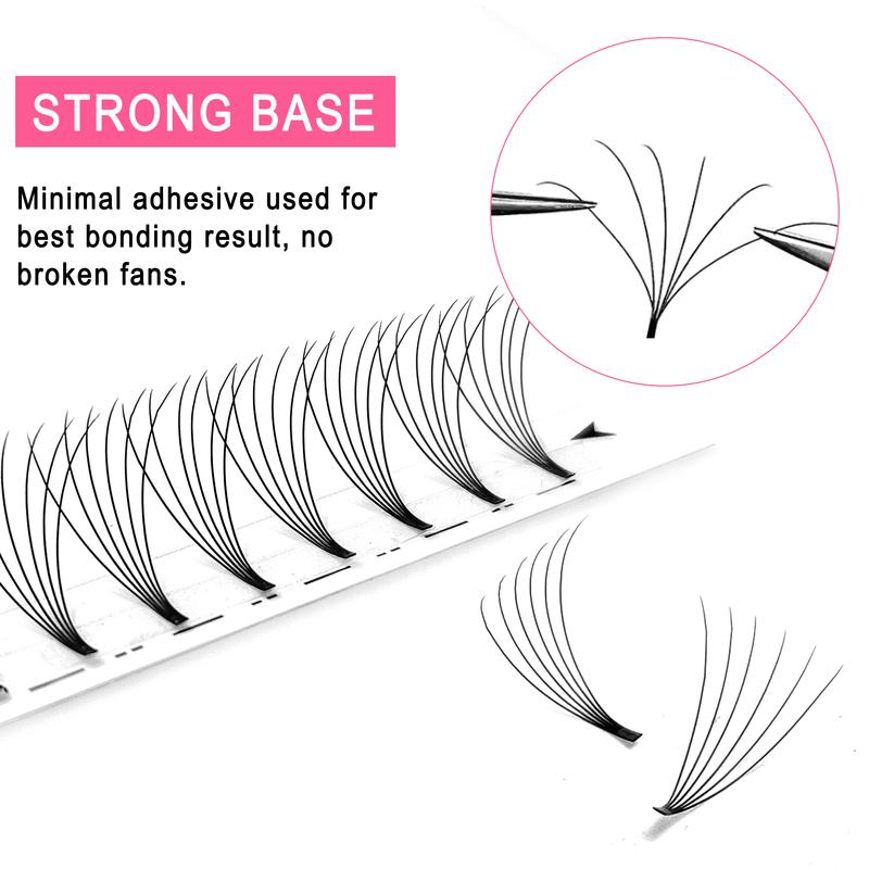 CoMango Eyelash Extension Premade Lash 320fans 3D/4D/5D/6D/8D/10D Short Stem Russian Volume Fan Lashes Extension