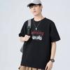 Spring and Summer T-shirt Men's Large Size Five-minute Sleeve Men's Short-sleeved Medium-sleeved Trend Motorbike Printing Tops