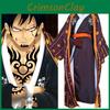 One Piece Trafalgar D Water Law Cosplay Authentisches Kimono Robe Umhang Set für Comic Con