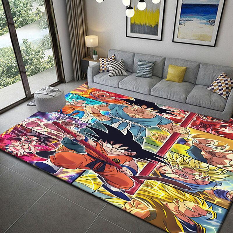 Dragon Ball Gogeta Fusion Figure Area Ruganime soft washable cartoon floor carpet