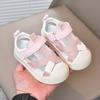 Boys Sandals Toes Capped Anti-kicked Baby Walking Shoes for Toddler Girls 2025 Summer New Kids Sports Shoes Korean Style Soft