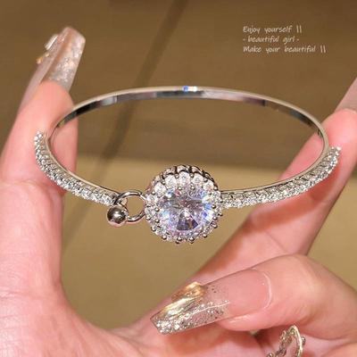 Squisito Braccialetto in Zircone per Donna – Brillantezza che Fa Battere il Cuore, Regalo di Alta Gamma per Fidanzate