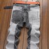 Spring Autumn Cargos Men's Clothing Straight Cargo Slim Casual Original Designer Cowboy Work Splice Jeans Pants Trousers