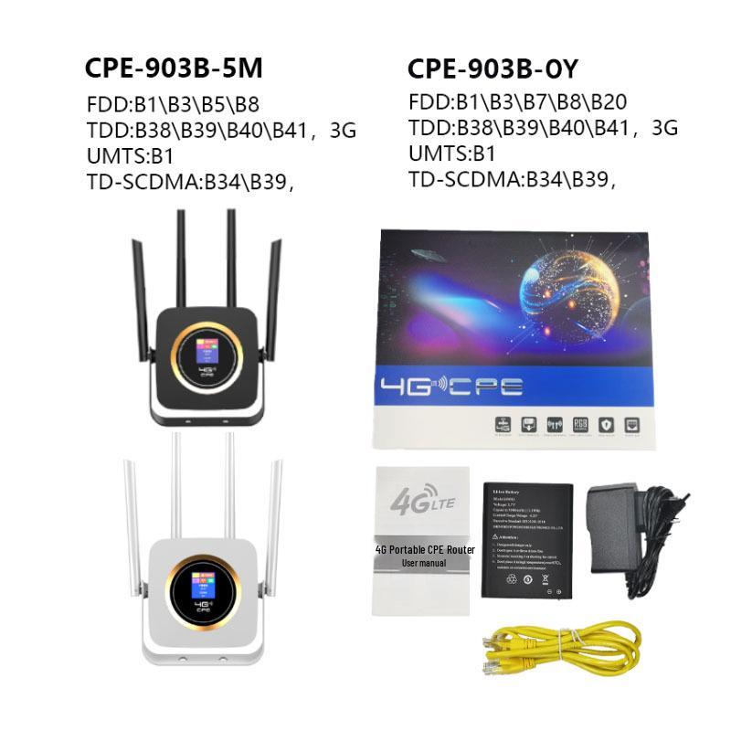 CPF903B Battery-Powered 4G WiFi Router with SIM Slot & Single Network Port