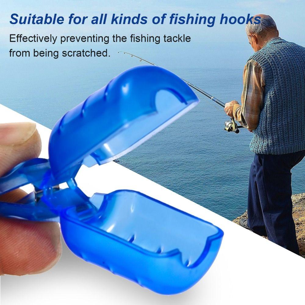 10PCS Large Size Fishing Hook Cover PP Squid Jig Hook Protector Fishing Lure Cover  Bait Hooks