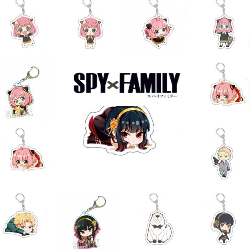 Spy×family Anya Yor Loid Forger Acrylic Keychain Bag Pendant Figure Gift Kid