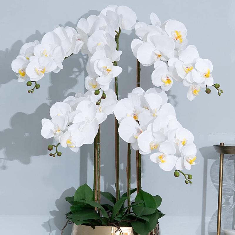 Artificial Flowers Butterfly Orchid Bouquet Fake Plants Phalaenopsis For Home Decor Garden Party Wedding Decoration Accessories
