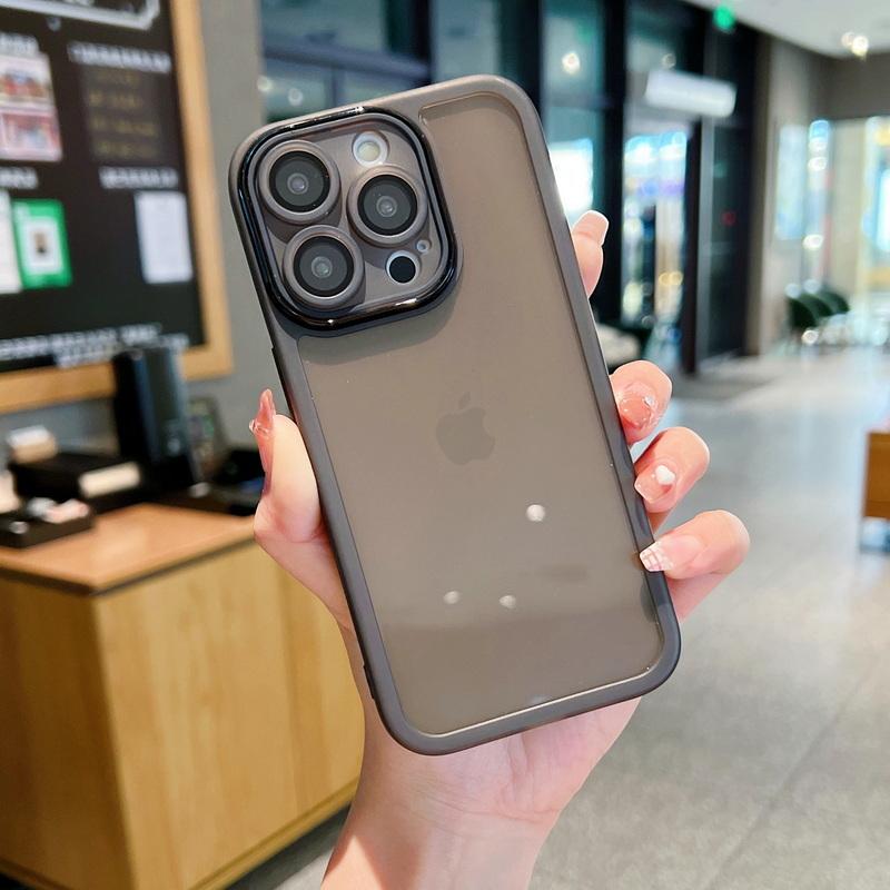 Soft Silicone Clear Case For iPhone 16 14 15 Pro 13 12 Pro Max 11 Camera Lens Protection Shockproof Transparent Phone Cover