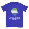 Sierra Leone Flagge Nationales T-Shirt Sommer Freizeit T-Shirts Paar Baumwolle Rundhals Oversized T-Shirts Kurzarm Tops