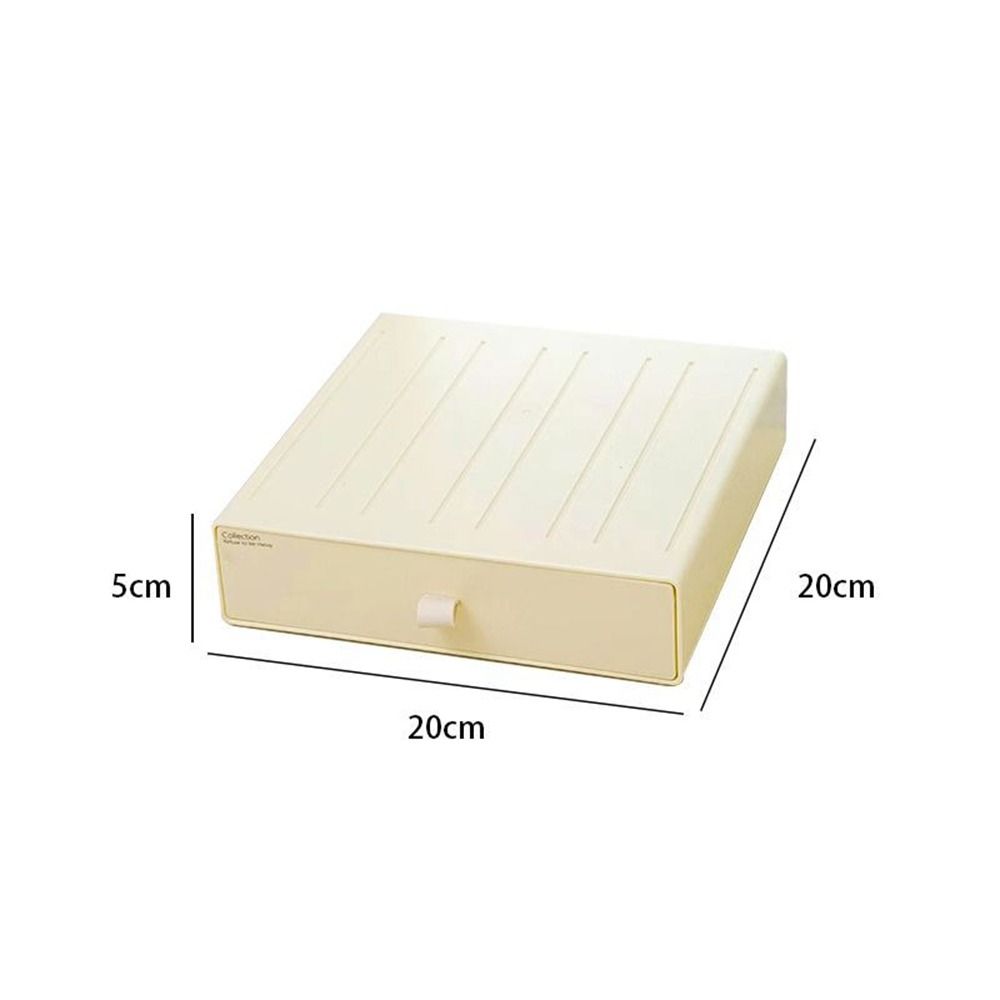 Stackable Cosmetic Storage Box Plastic Makeup Storage Container Stationery Storage Box  Office
