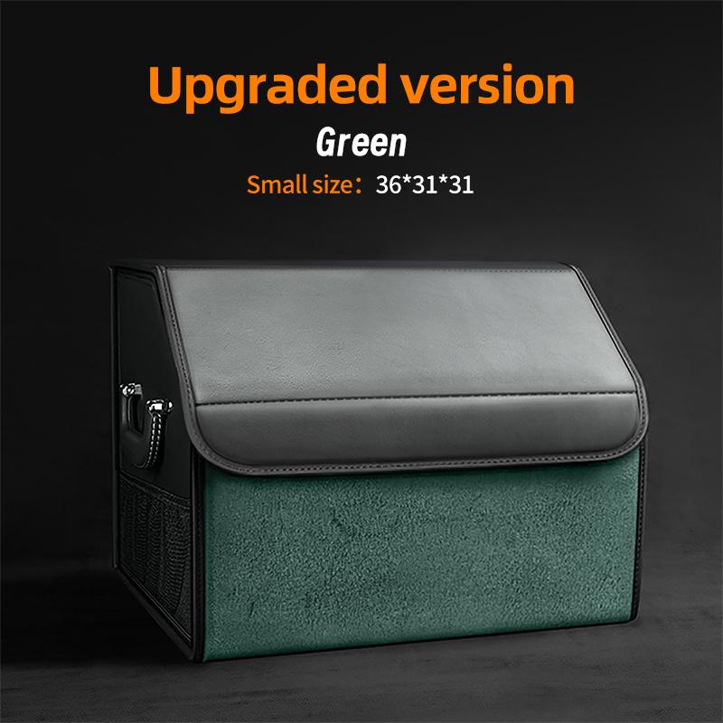 Auto Wildleder Kofferraum Organizer Große Kapazität Leder Faltbare Aufbewahrungsbox Tragbar Multifunktional Werkzeug Organizer Auto Zubehör
