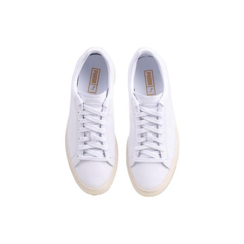 Puma Basket Stitched Unisex Low-Top Sneakers White 368387-01