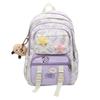 Fresh and Lightweight Large Capacity Contrasting Student Schoolbag New Korean Style College Style Backpack