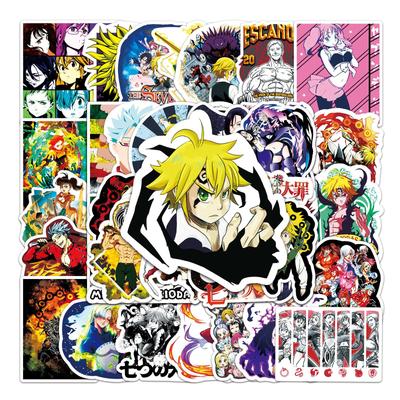 50 Cartoon Japanese Comic Creative Doodle Laptop Car Refrigerator Suitcase Decoration Stickers