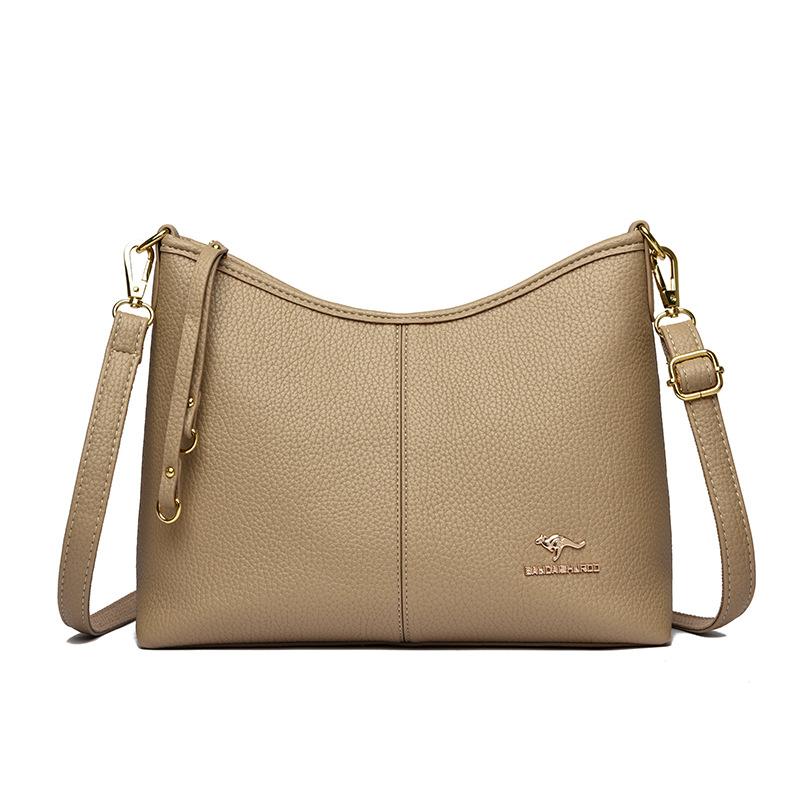 

Женская одноплечевая сумка большой вместимости, модная сумка для мамы среднего возраста, сумка-ведро через плечо хаки