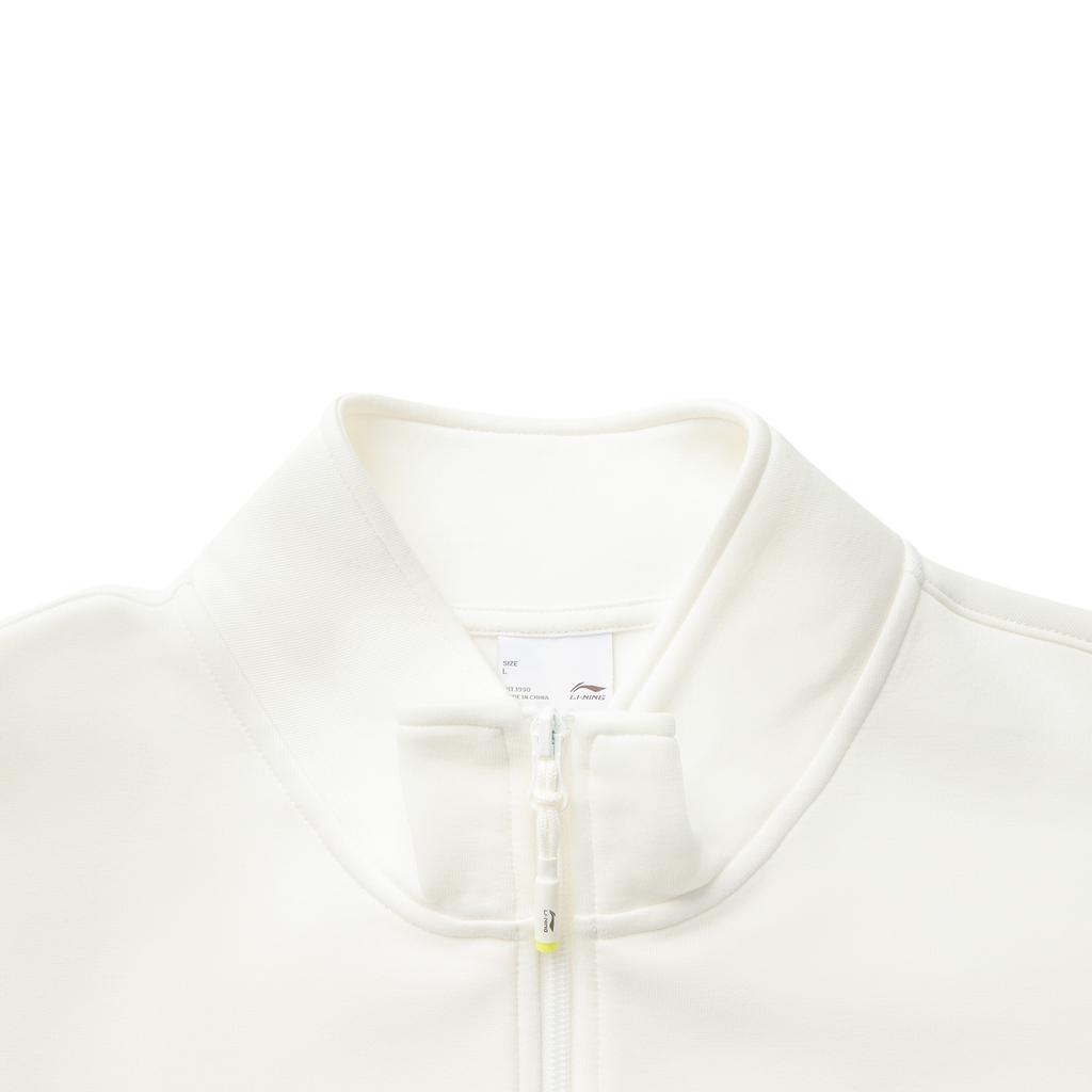 Li-Ning Sports Trend Series Loose Stand Collar Embroidered Letter Couple Sweatshirt Unisex sweatshirt AWDV561-1