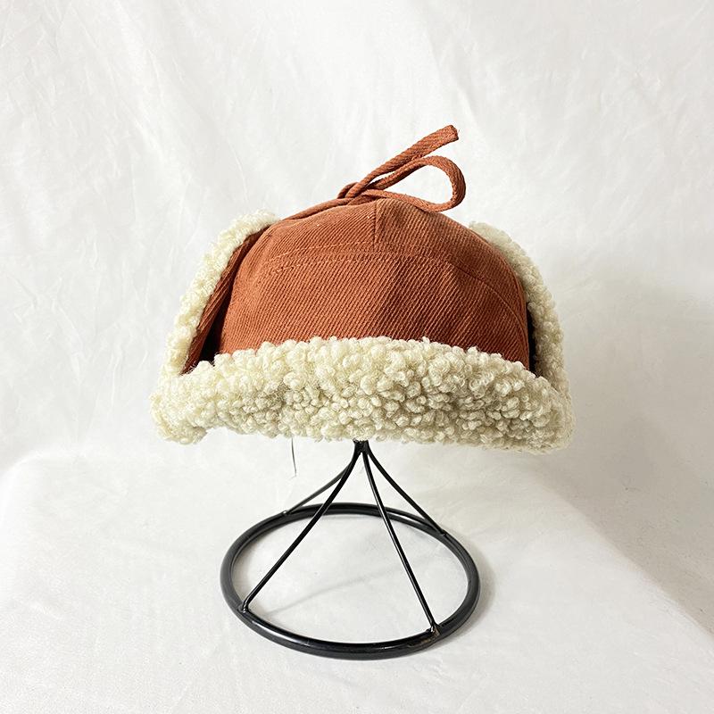 

Холодная зима - Шапка женская флисовая теплая уличная лыжная шапка ветрозащитная защитная шапка пилотская шапка мужская Tide M（56-58cm）