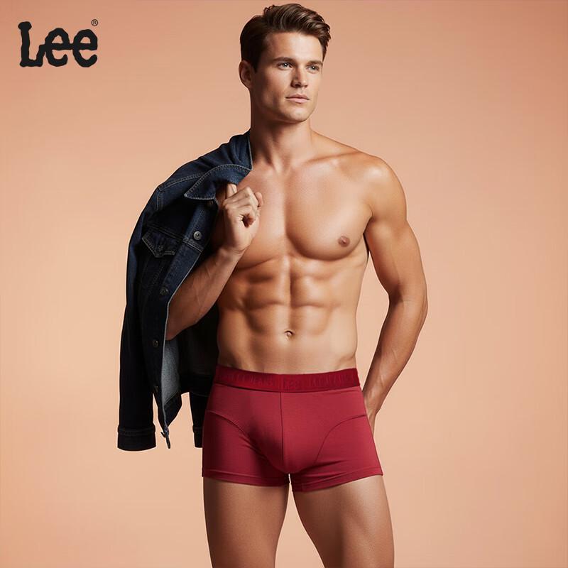 Lee Men's Lucky Red Cotton Boxer Briefs (2-Pack)